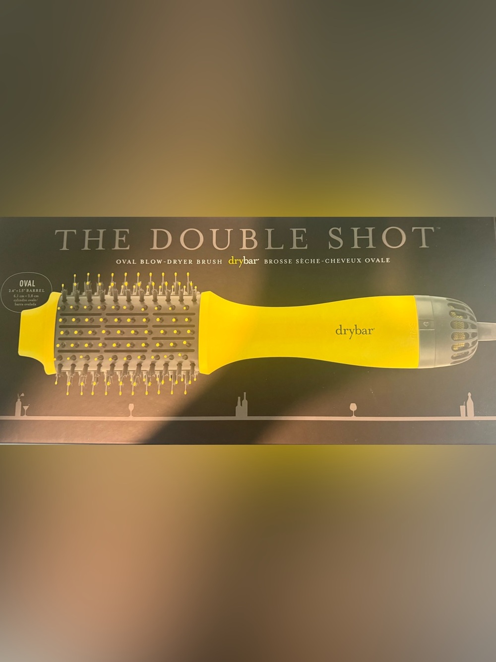 drybar Double Shot Yellow Hair Dryer Brush
